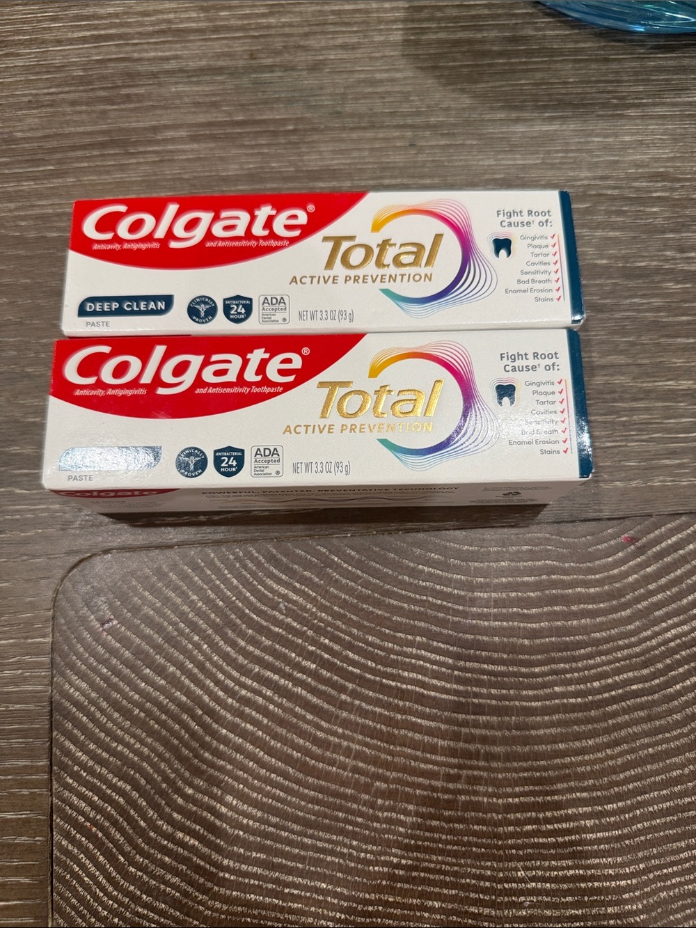 NWT Bundle of Colgate Total Active Prevention Deep Clean Toothpaste 3.3 oz.